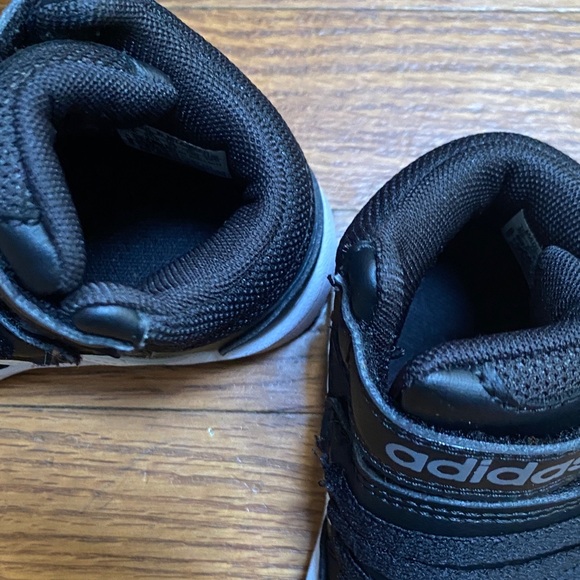 Adidas Kids Black and White High-Top Sneakers - Picture 3 of 5